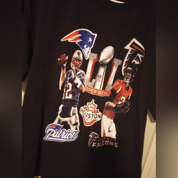 New England Patriots Atlanta Falcons Superbowl LI 2017 tee - Picture 2 of 6